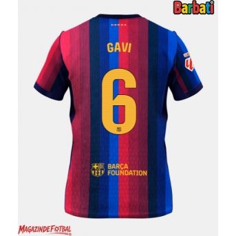 Barcelona Paez Gavi #6 Tricou Fotbal Replică 2026-27 Barbati Acasa